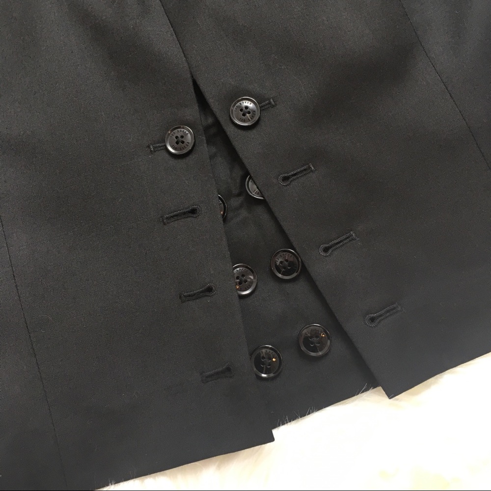 Black Pencil Skirt w Buttons by Ted Baker London - Picture 4 of 8